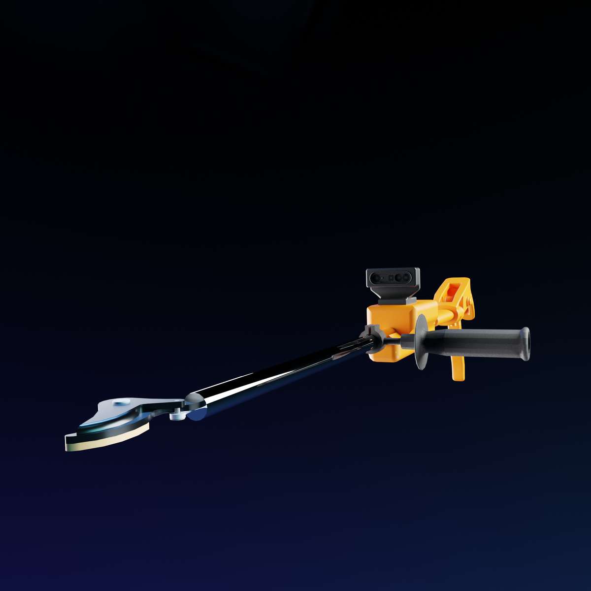 Harpoon smart scissors with 3D camera and IMU
